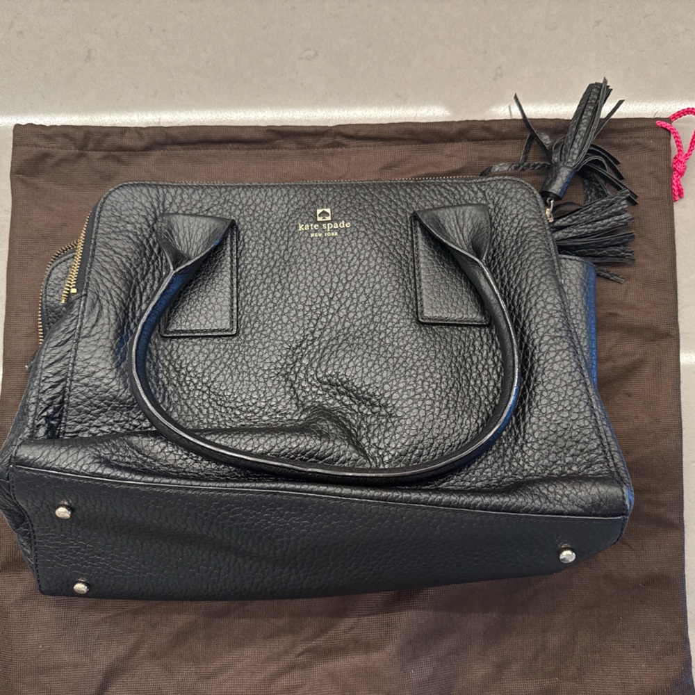 Kate Spade Textured Black Satchel - Picture 4 of 4